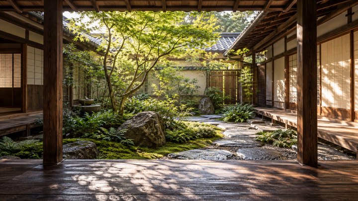 Morning Courtyard · 16:9