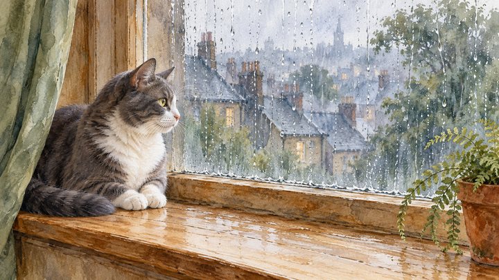 Rainlit Window · 16:9